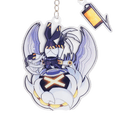 V Hang Tail Keychain